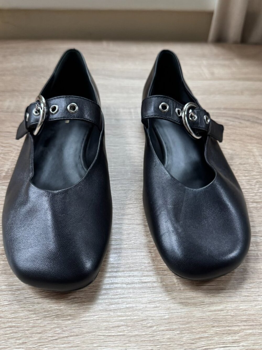 Reformation Bethany Ballet Flats Black Size 7 - Picture 9 of 12